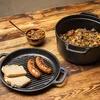 Panela de ferro fundido com frigideira, 5 L + 1 L - 16 