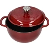 Panela de ferro fundido esmaltada - bordô, 4 L - 2 