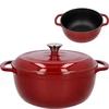 Panela de ferro fundido esmaltada - bordô, 5,8L - 7 