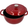 Panela de ferro fundido esmaltada - bordô, 5,8L - 2 