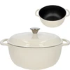 Panela de ferro fundido esmaltada - ecru, 5,8L - 6 