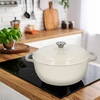 Panela de ferro fundido esmaltada - ecru, 5,8L - 9 
