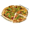 Pedra para pizza com alça e cortador, de cordierita, redonda 33 cm - 5 