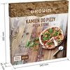 Pedra para pizza com alça e cortador, de cordierita, redonda 33 cm - 9 