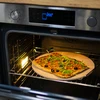 Pedra para pizza com alça e cortador, de cordierita, redonda 33 cm - 11 