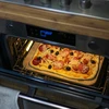 Pedra retangular para pizza, feita de cordierita, - 38 x 30,5 cm - 8 