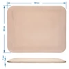 Pedra retangular para pizza, feita de cordierita, - 38 x 30,5 cm - 5 