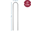 Pinos, âncoras para fixação de trampolim, 4 peças - 6 