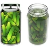 Prensa - peneira para conservas, fermentados e vinagre - para frascos de diâmetro 100 mm - 12 peças - 5 