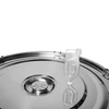 Recipiente de aço inoxidável 161 L com tampa - 4 