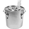Recipiente de aço inoxidável de 30 L com tampa ['recipiente com tampa', ' vinificação', ' produção de cerveja', ' recipiente de fermentação', ' para fermentação']