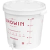 Recipiente de fermentação 30L com tampa e torneira DE - 14 