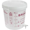 Recipiente de fermentação 30L, em cor branca com impressão, torneira e 2 tubos - j.EN - 3 