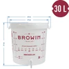 Recipiente de fermentação 30L, em cor branca com impressão, torneira e 2 tubos - j.EN - 6 