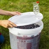 Recipiente de fermentação 30L, em cor branca com impressão, torneira e 2 tubos - j.EN - 15 