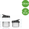 Recipiente de vidro 235 ml, com tampa para pendurar - 5 