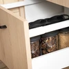 Recipiente de vidro 545 ml, com tampa para pendurar - 8 
