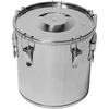 Recipiente para fermentação e destilação - aço inoxidável 18 L, 5 fechos de pressão ['recipiente de fermentação', ' recipiente para destilação', ' recipiente destilatório', ' recipiente em aço inoxidável', ' recipiente 18 L']