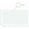 Rede para proteção contra pássaros, verde, 8 m x 14m - 7 