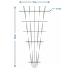 Suporte para plantas - treliça (150cm x 75cm) 2 peças - 7 