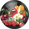 Tampa fi 66/4 frutas em fundo preto - 10 unid.  - 1 