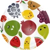 Tampa fi 82/6 frutas - 10 peças  - 1 