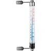 Termometr zewnętrzny z metalową oprawą (-50°C do +50°C) 20cm - 8 termometr zewnętrzny bezrtęciowy, termometr, termometr zaokienny, termometr czytelna skala, termometr z tworzywa, termometr na okno, termometr na balkon, termometr dwustronny, termometr samoprzylepny