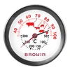 Termômetro com escala dupla (30°C a 100°C) / (50°C a 300°C) 13,0cm - 2 