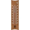 Termômetro de ambiente de madeira (-20 a +50°C), marrom escuro, 15cm  - 1 