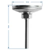 Termômetro para defumador e BBQ (0°C a +250°C) 5,2cm - 8 