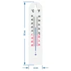 Termômetro universal branco (-30°C a +50°C) 20cm - 2 