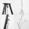 Trípode para fogueira com grelha, 150 cm - 4 