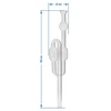 Tubo de fermentação de vidro - 3 