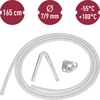 Tubo de silicone fi 7/9mm - temp. -55 +180°C - 6 