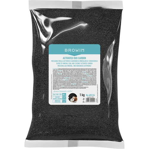 Activated Duo Carbon – mistura de carvão ativado mineral (de rocha) e de coco, 1 kg, para 60 L