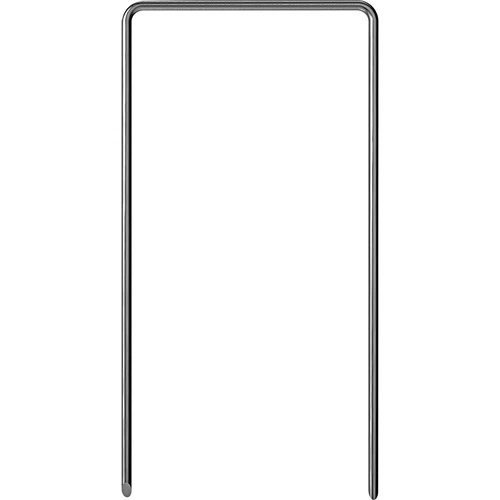 Agrafos em U para manta agrícola em aço inoxidável - 100 un.