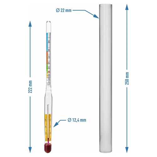 Alcoômetro com termômetro - 3