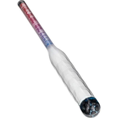 Alcoómetro inquebrável com proveta, faixa de medição 20-98% - 2