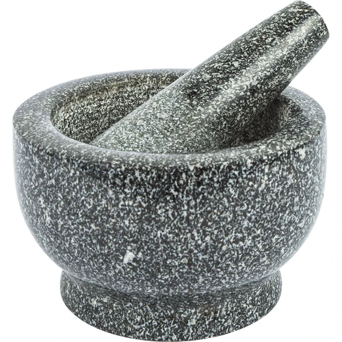 Almofariz de cozinha de granito com pilão  - 1 