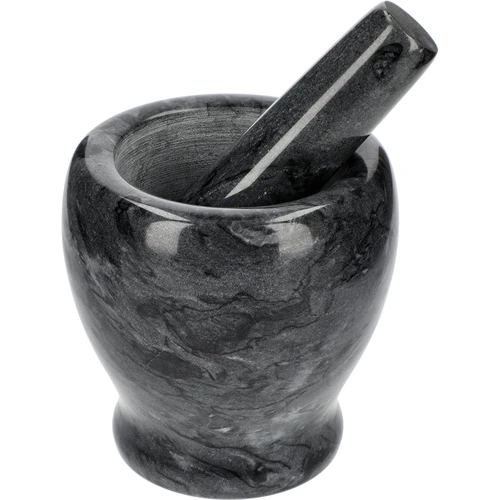 Almofariz de cozinha de mármore, preto, diâmetro 10,5 cm  - 1 