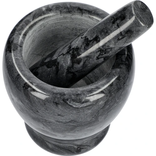 Almofariz de cozinha de mármore, preto, diâmetro 10,5 cm - 2