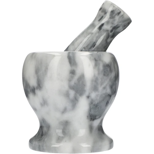 Almofariz de cozinha em mármore, cinzento, Ø 10,5 cm - 3