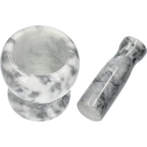 Almofariz de cozinha em mármore, cinzento, Ø 10,5 cm - 6