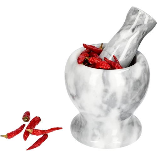 Almofariz de cozinha em mármore, cinzento, Ø 10,5 cm - 8