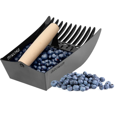 Apanhador para pequenos frutos, metal preto - 5