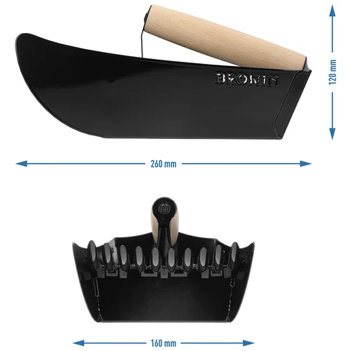 Apanhador para pequenos frutos, metal preto - 10