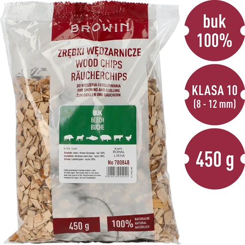 Aparas de faia para fumagem/grelha, 450 g, classe 10 - 3