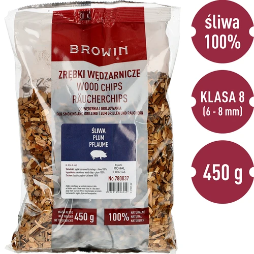 Aparas de madeira para fumagem/grelhar, ameixeira, 450 g, classe 8 - 3