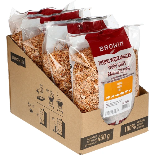 Aparas para fumagem/grelhar, amieiro, 450 g, cl. 2 - 2