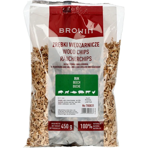 Aparas para fumagem/grelhar, faia, 450 g, classe 2